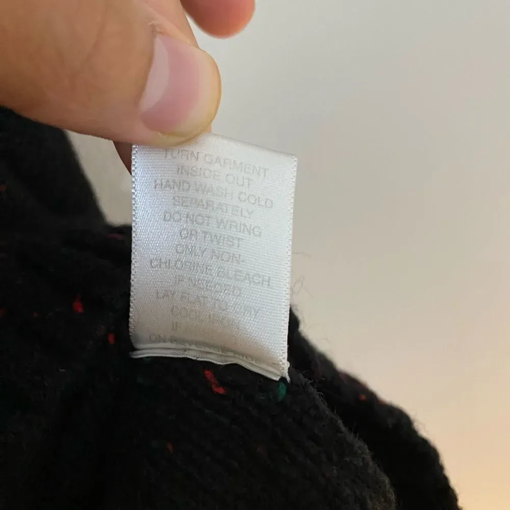 Christopher & Banks Women's S Black Santa Christmas Pullover Sweater - Picture 7 of 10